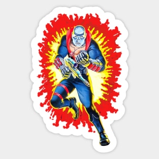 Destro GI Joe toy art card Sticker